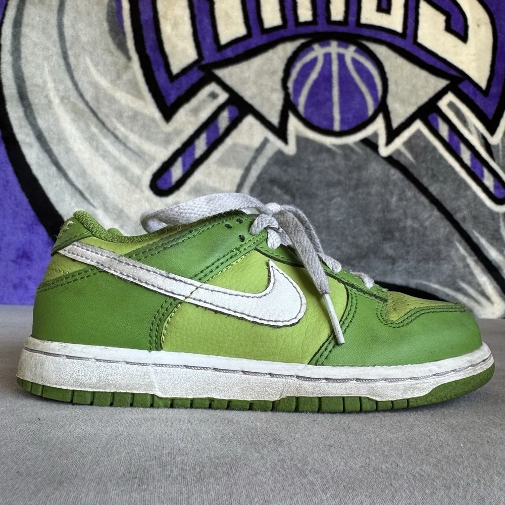 Size 11.5c - Nike Dunk Low Chlorophyll PS - DH9756-301